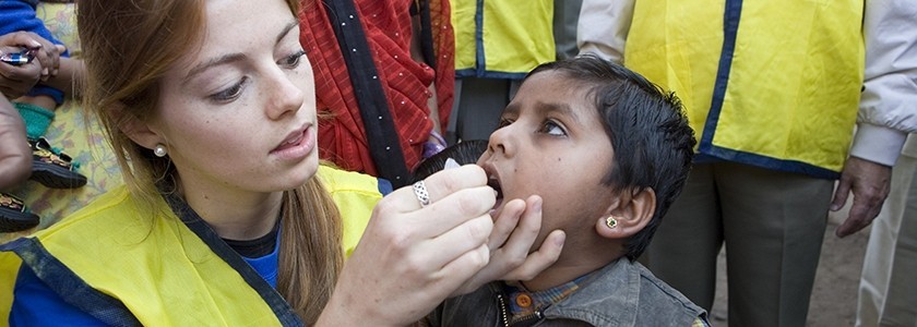 "Å utrydde polio i hele verden"